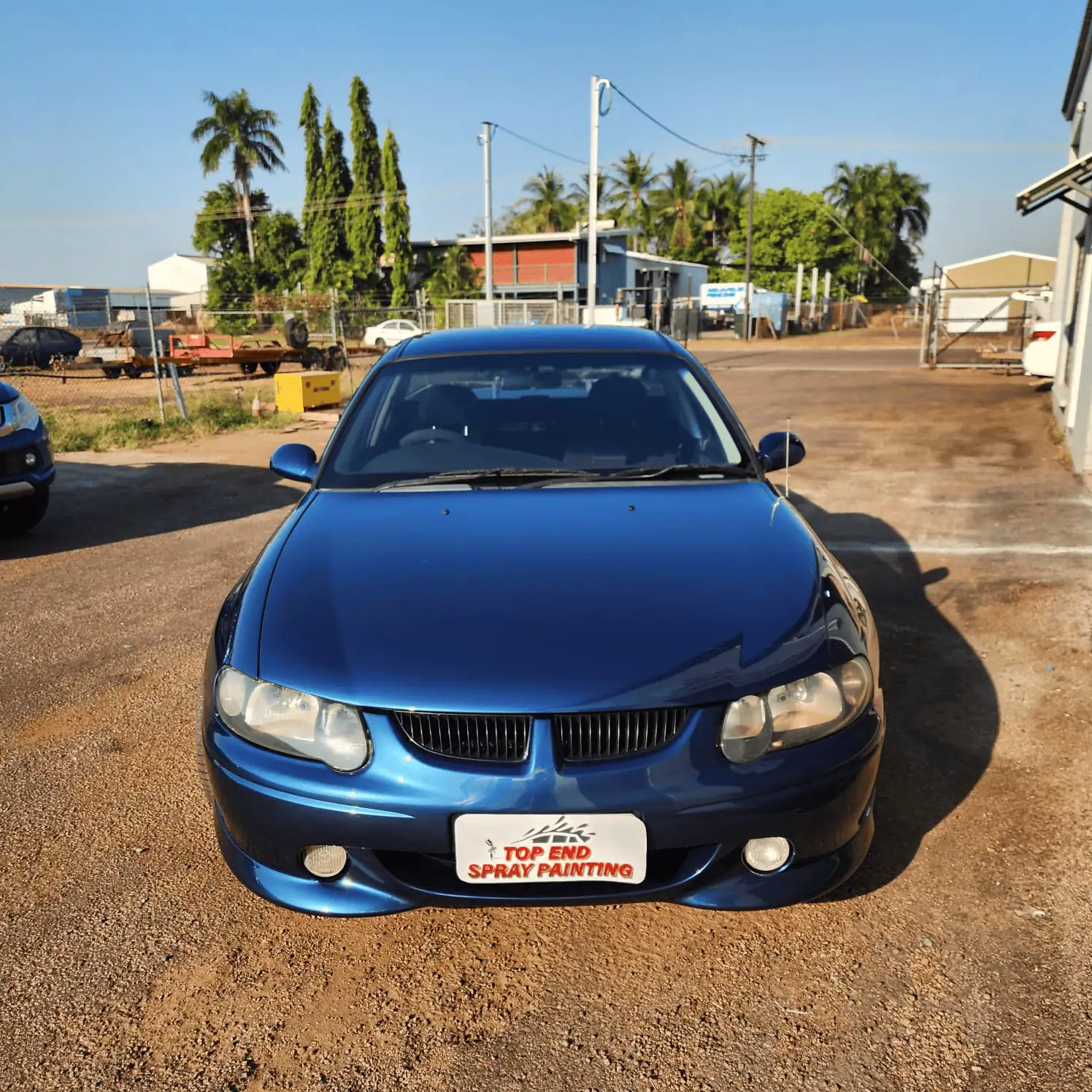 Excellent Spraypainting on Holden SS Deep Blue Ute