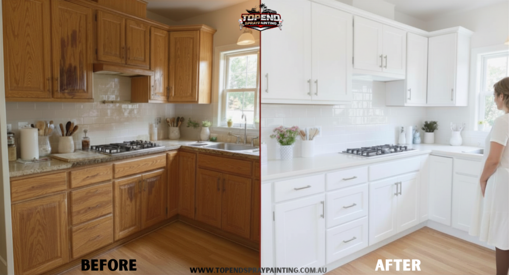 Best kitchen cabinet MDF spray painting in Darwin