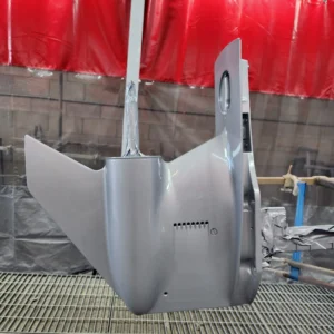 Outboard engine legs colour matched to factory spec in Darwin