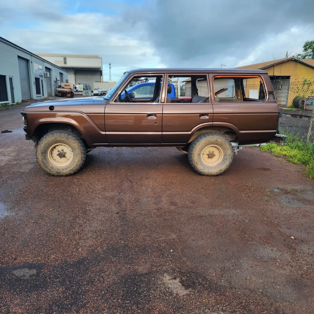 4WD wagon after a full colour change respray, Darwin NT