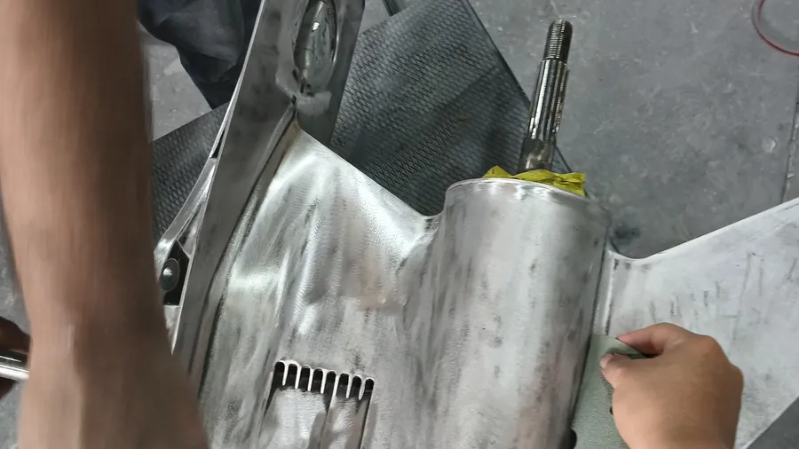 Before — outboard refinishing in Darwin