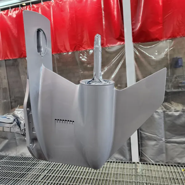 Outboard lower unit refinished with marine coatings in Darwin