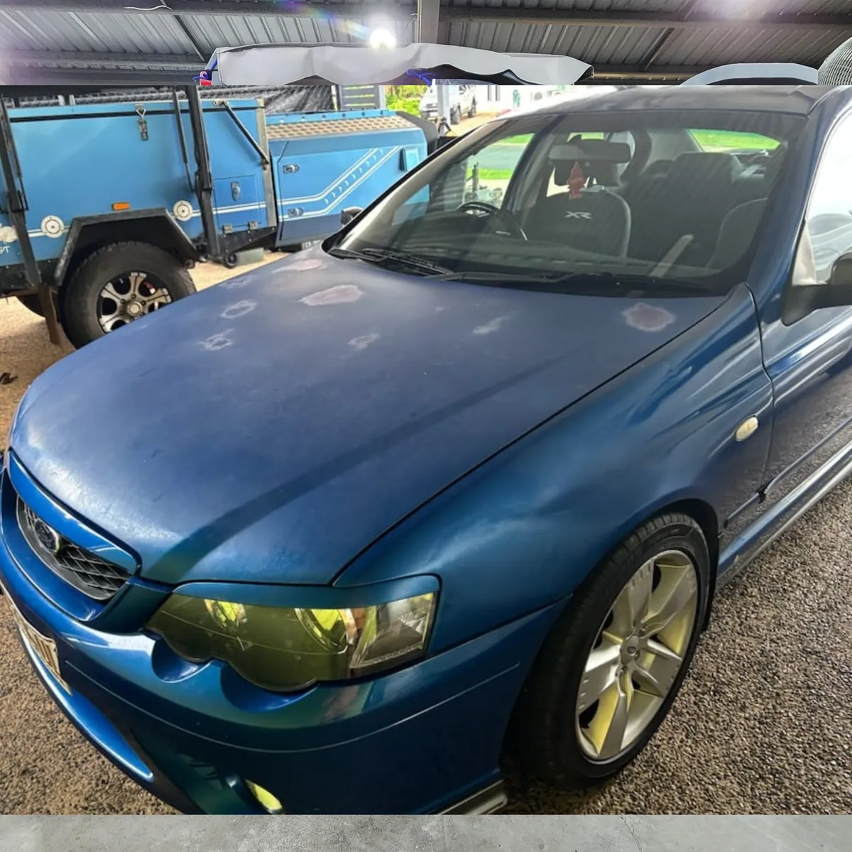 Ford Falcon before spray painting at Top End Spray Painting in Darwin